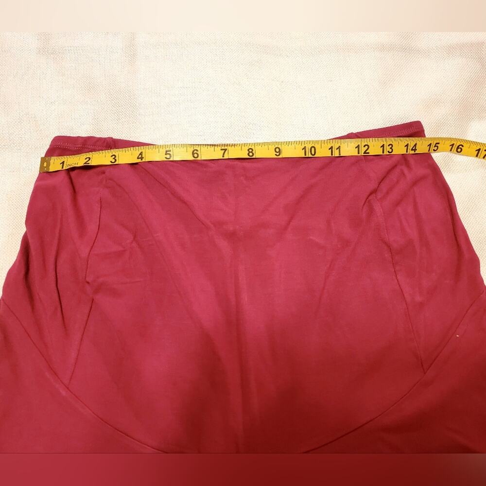 Size Medium POKKORI Maternity Lounge Pants Magenta Cropped - Picture 6 of 6